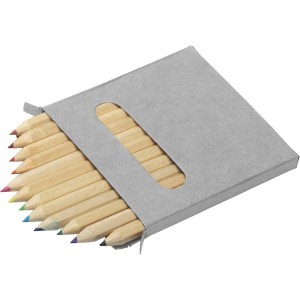 Wooden pencil set Devin, grey