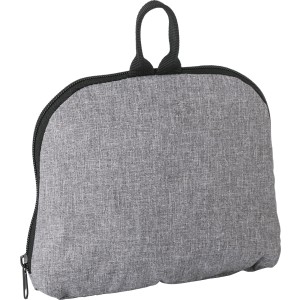 300D Two Tone foldable drawstring backpack Camilla, Grey/Sil (Backpacks)