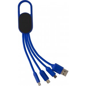 4-in-1 Charging cable set Idris, blue