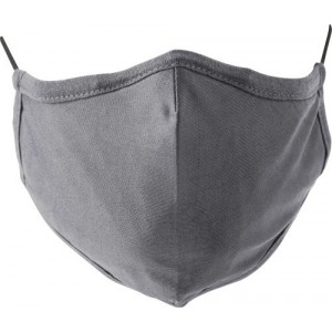 Cotton reusable face mask Riyan, grey