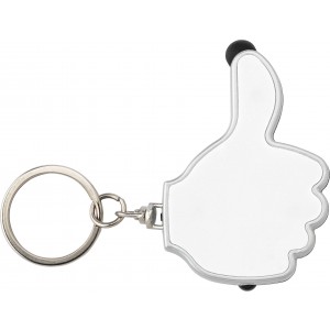 ABS 2-in-1 key holder Melvin, white (Keychains)