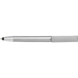 ABS 3-in-1 ballpen Calvin, silver (Plastic pen)