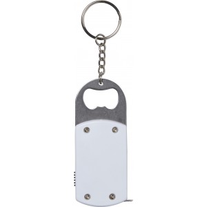 ABS key holder with bottle opener Karen, white (Keychains)