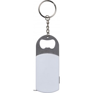 ABS key holder with bottle opener Karen, white (Keychains)