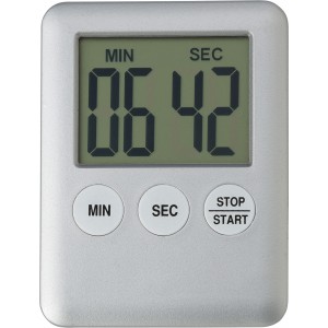 ABS kitchen timer Lorelei, silver (Plastic kitchen equipments)