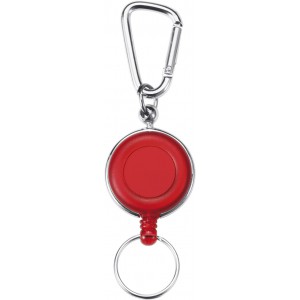 ABS pass holder Bruno, red (Lanyard, armband, badge holder)