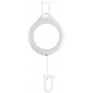 ABS pass holder Julius, white (Lanyard, armband, badge holder)