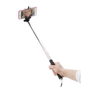 ABS telescopic selfie stick, black (Photo accessories)