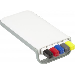 ABS writing set Tulisa, white (Pen sets)