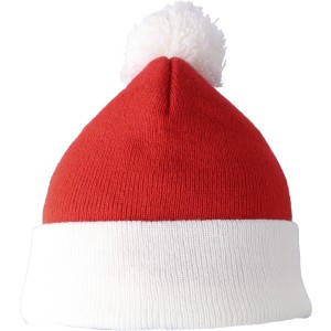 Acrylic knitted beanie Eleni, red (Decorations)