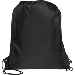 Adventure recycled insulated drawstring bag 9L, Solid black (Backpacks)