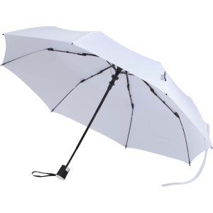 Agnes 21" foldable auto open RPET umbrella, White