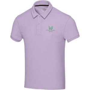 Akoya recycled terry unisex polo, Lilac (T-shirt, mixed fiber, synthetic)