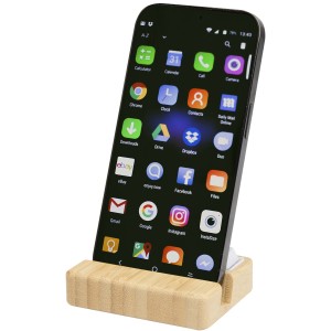 Algol recycled plastic phone stand and fidget toy with bambo