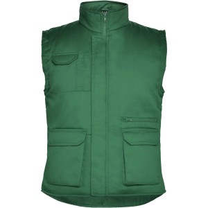 Almanzor multi-purpose workwear bodywarmer with high neck, Bottle green