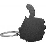 Aluminium 2-in-1 key holder Silvano, black (8876-01)