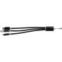 Aluminium alloy cable set Alvin, black