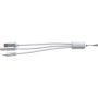 Aluminium alloy cable set Alvin, silver