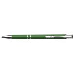 Aluminium ballpen Albacete, light green (3444-29CD)