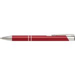 Aluminium ballpen Delia, red (7061-08CD)