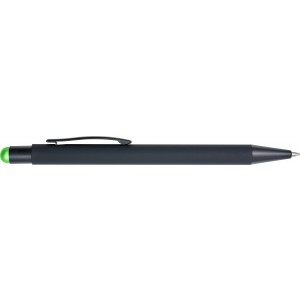 Aluminium ballpen Formentera, lime (Multi-colored, multi-functional pen)