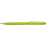 Aluminium ballpen Irina, lime (3832-19CD)
