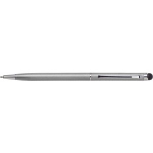 Aluminium ballpen Irina, silver (Metallic pen)