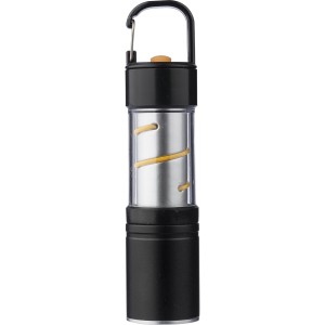 Aluminium COB flashlight Vela, black (Lamps)