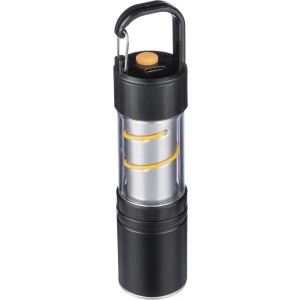 Aluminium COB flashlight Vela, black (Lamps)