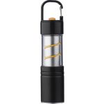 Aluminium COB flashlight Vela, black (1267908-01)
