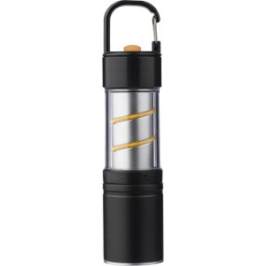 Aluminium COB flashlight Vela, black (Lamps)