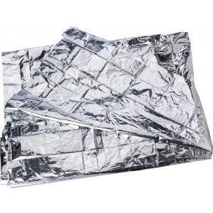 Aluminium emergency blanket Cecilia, silver (Healthcare items)