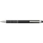 Aluminium lacquered ballpen Oliver, black (0647-01)