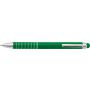 Aluminium lacquered ballpen Oliver, green