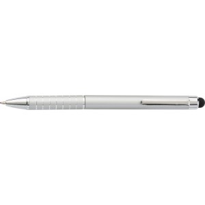 Aluminium lacquered ballpen Oliver, silver (Metallic pen)