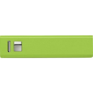 Aluminium power bank Kathy, lime