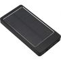 Aluminium solar charger, black