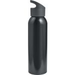 Aluminium water bottle (650 ml), black (8850-01)