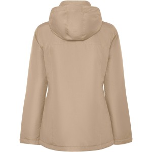 America women's padded parka jacket, Dark Sand (Jackets)