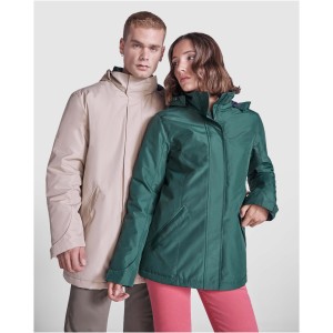 America women's padded parka jacket, Dark Sand (Jackets)