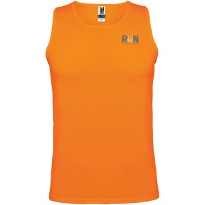Andre kids sports vest, Fluor Orange (T-shirt, mixed fiber, synthetic)