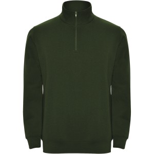 Aneto 280 g/m2 quarter zip sweater, Bottle green