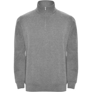 Aneto 280 g/m2 quarter zip sweater, Heather grey