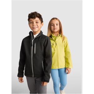 Antartida kids softshell jacket, Solid black (Jackets)