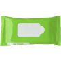 Plastic bag with 10 wet tissues Salma, light green