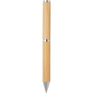 Apolys bamboo ballpoint and rollerball pen gift set, Natural (Pen sets)