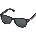 Arlo bamboo sunglasses with black coating, Solid black (12705490)