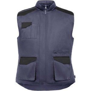 Armada multi-pocket workwear vest, Lead, Black