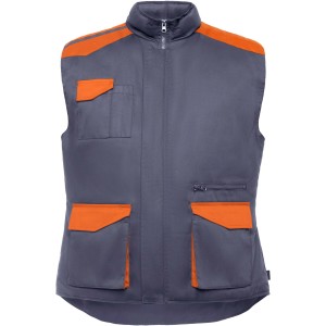 Armada multi-pocket workwear vest, Lead, Orange