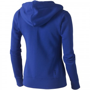 Arora hooded full zip ladies sweater, Blue (Pullovers)